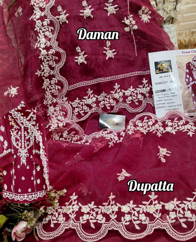 ZD 109 Casual Wear Wholesale Pakistani Salwar Kameez 